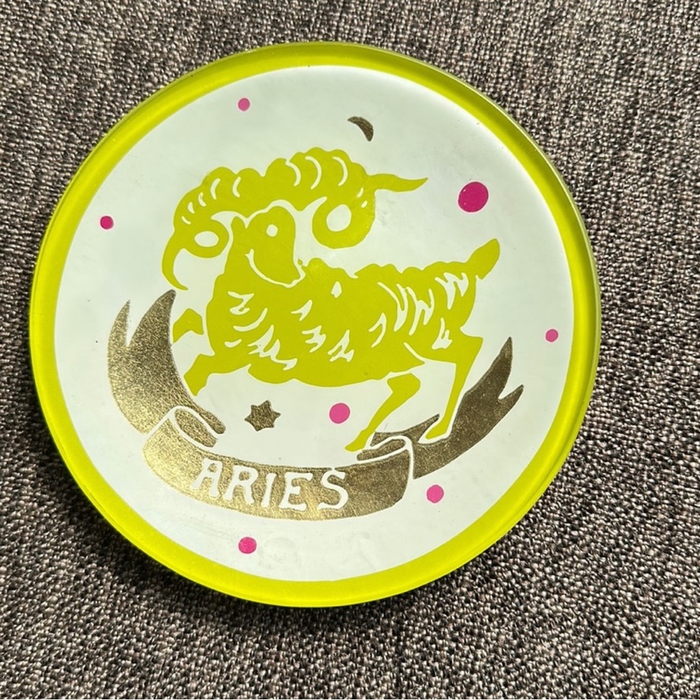 Zodiac (Aries) Gold Decorative Plate